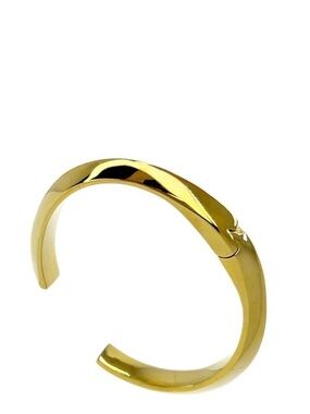Kate Spade Raise The Bar Cuff Bracelet Hinged Gold-Toned New NWT